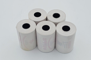 رول 6 سانتیمتری سفید پشت چاپدار (حرارتی)