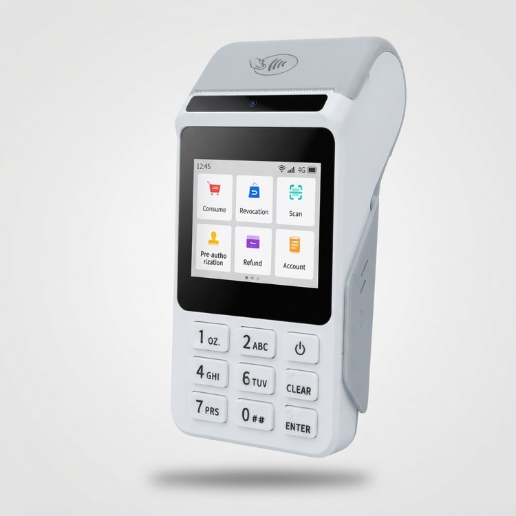 کارتخوان سیار M3P 4G WiFi تاپویز با صفحه لمسی و دکمهای، شارژر Type-C و باتری ۲۶۰۰mAh